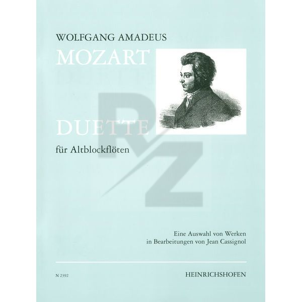 Image Heinrichshofen Verlag Mozart Duette Altblockflöte