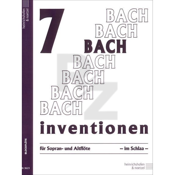 Image Heinrichshofen Verlag Bach 7 Inventionen Blockflöte