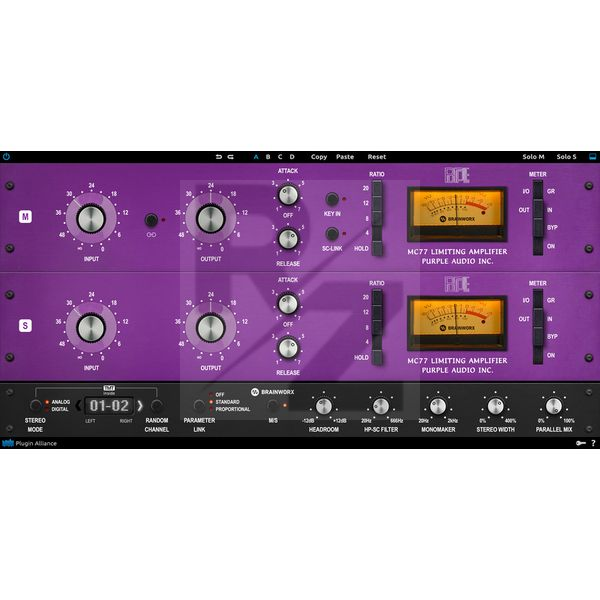 Image Plugin Alliance Purple Audio MC77
