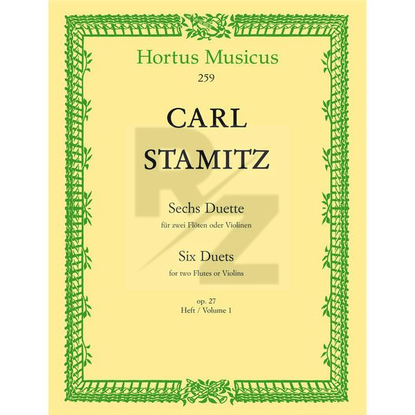 Image Bärenreiter Stamitz Sechs Duette 1