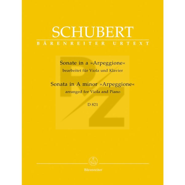 Image Bärenreiter Schubert Sonate a-moll Viola