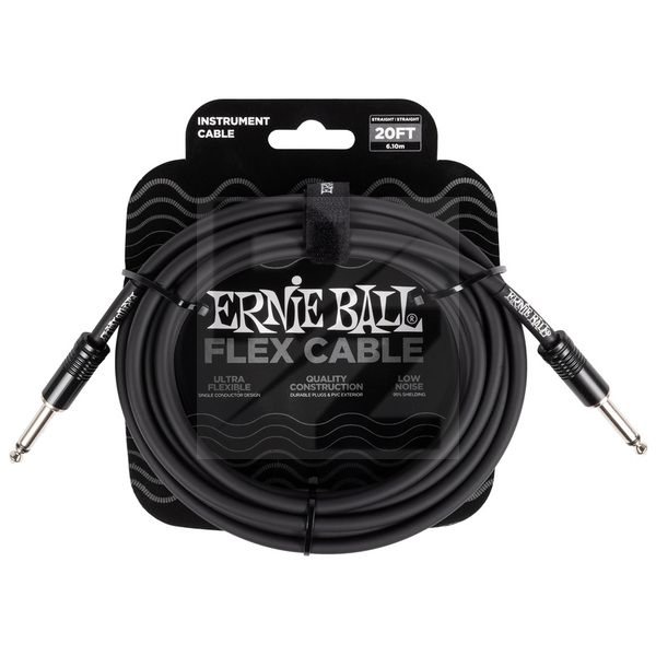 Image Ernie Ball Flex Cable 20ft Black P06435