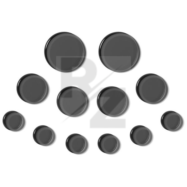 Image SlapKlatz Gel Pads 12-piece Box black