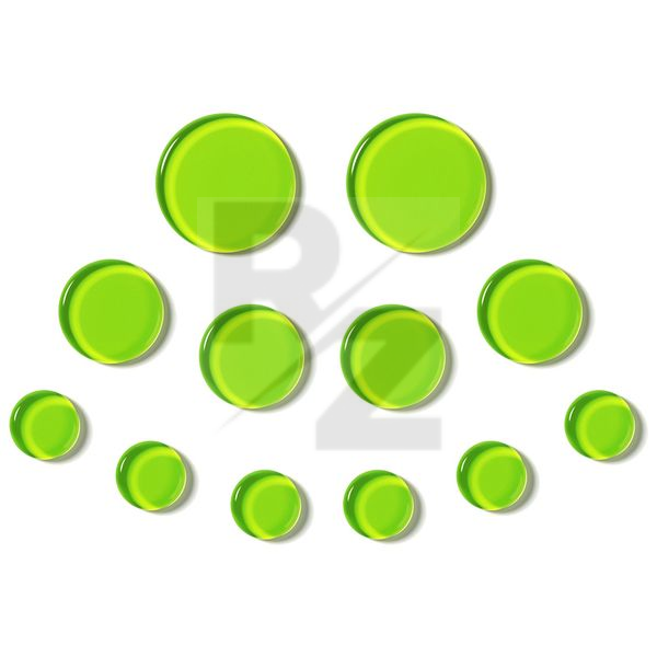 Image SlapKlatz Gel Pads 12-piece Box green