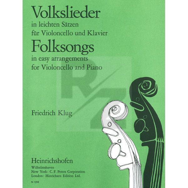 Image Heinrichshofen Verlag Volkslieder Cello