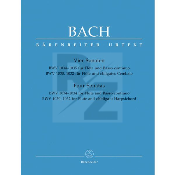 Image Bärenreiter Bach 4 Sonaten für Flöte