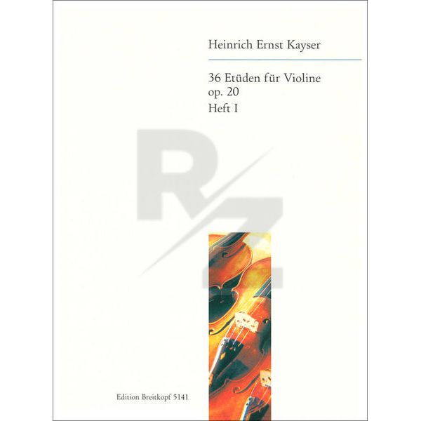 Image Breitkopf & Härtel Kayser Etüden op. 20 Violin