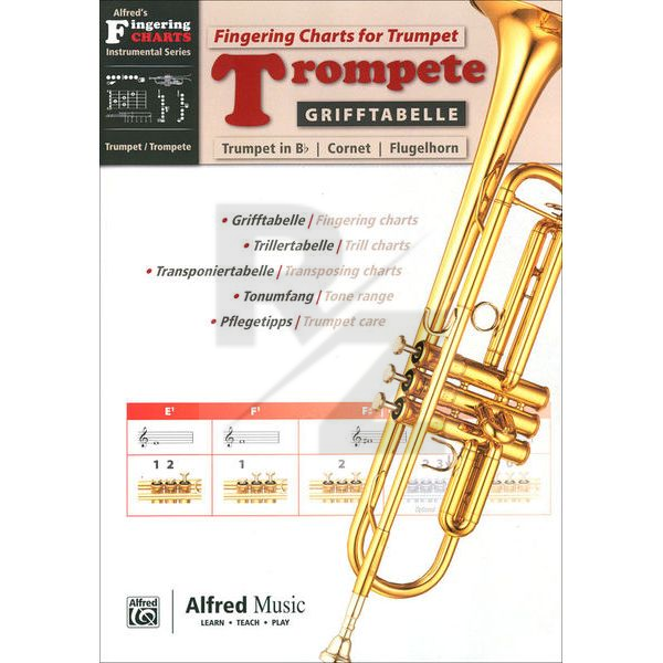 Image Alfred Music Publishing Trumpet fingering chart