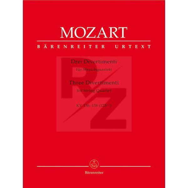 Image Bärenreiter Mozart Divertimenti Streichqt.