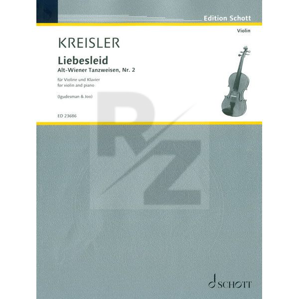 Image Schott Kreisler Liebesleid Violine