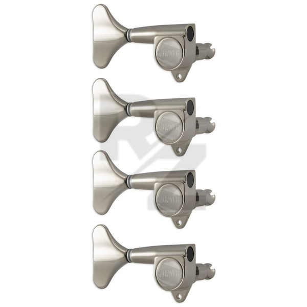 Grover 144NL4 Mini Bass Nickel LH Image Grover 144NL4 Mini Bass Nickel LH