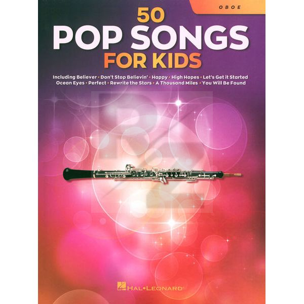 Image Hal Leonard 50 Pop Songs for Kids Oboe