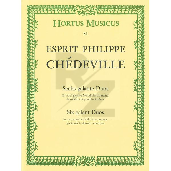 Image Bärenreiter Chédeville Galante Duos Sopran