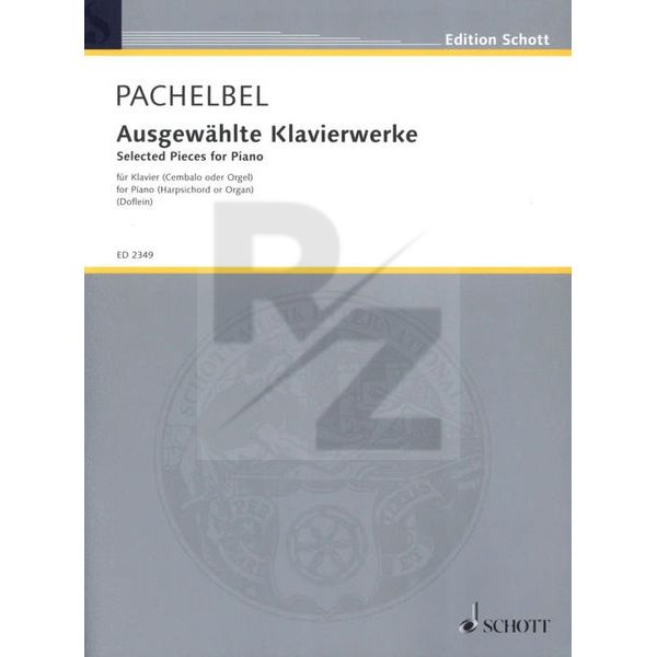 Image Schott Pachelbel Klavierwerke