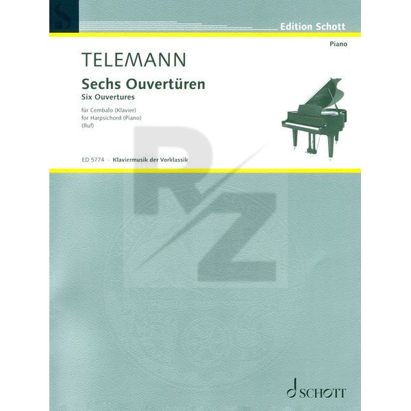 Image Schott Telemann Sechs Ouvertüren
