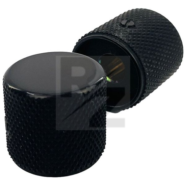 Image Allparts Metal Barrel Knobs Black