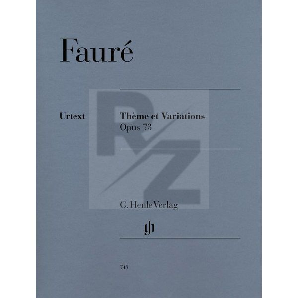 Image Henle Verlag Fauré Thème et Variations