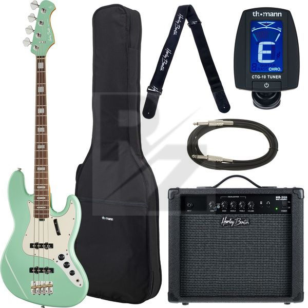 Harley Benton MV-4JB Seafoam Green Set Image Harley Benton MV-4JB Seafoam Green Set