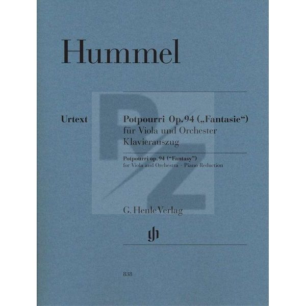 Image Henle Verlag Hummel Potpourri op.94 Viola