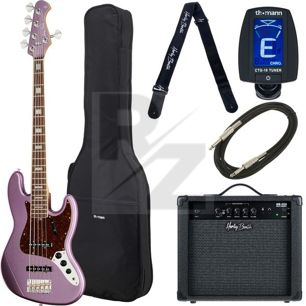 Harley Benton MV-5JB Burgundy Mist Set Image Harley Benton MV-5JB Burgundy Mist Set