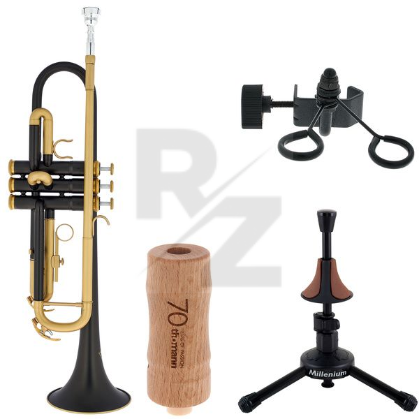 Image Thomann Blacky Bb-Trumpet Set
