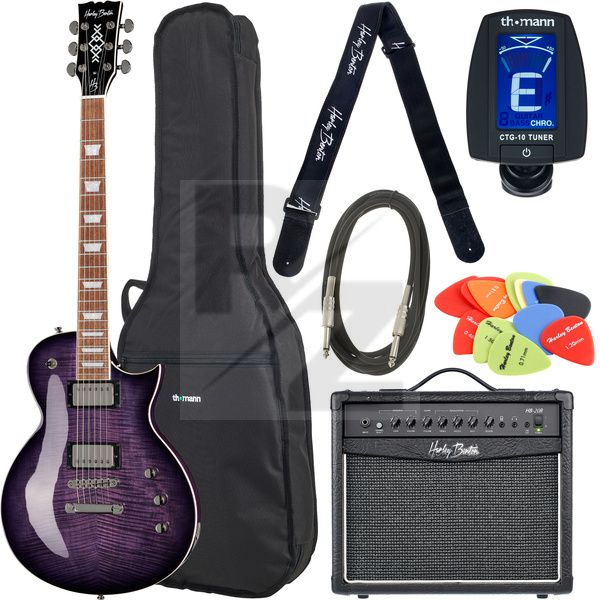 Image Harley Benton SC-Custom III Purple Bu Set