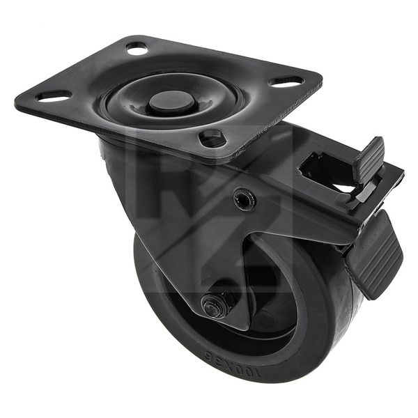 Image Roadworx Black Wheel Braked 100mm