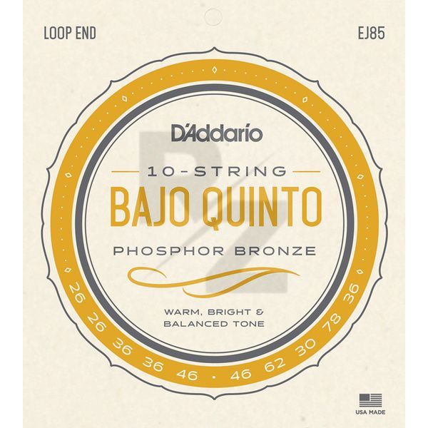 Image Daddario EJ85 Bajo Quinto Set