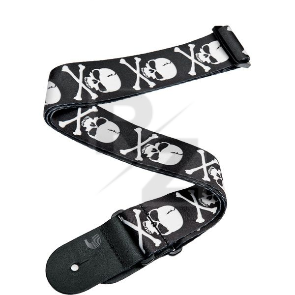 Image Daddario Guitar Strap 50H01 Skull