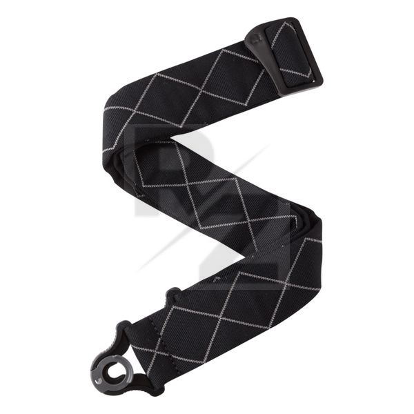 Image Daddario Auto Lock Strap Diamond Pad BK