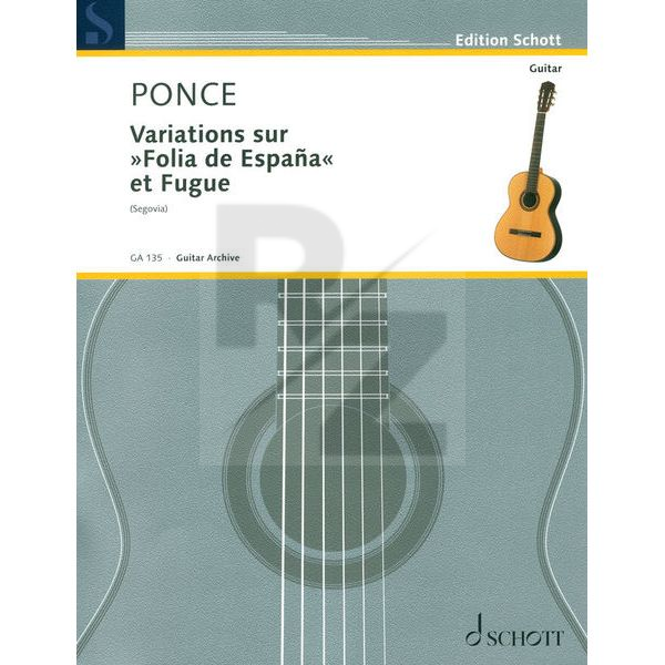 Image Schott Ponce Variations sur Folia