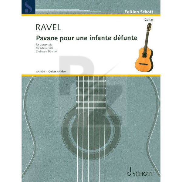 Image Schott Ravel Pavane Pour Infante Git