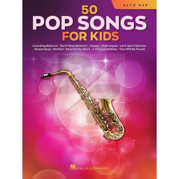 Image Hal Leonard 50 Popsongs for Kids Alto Sax