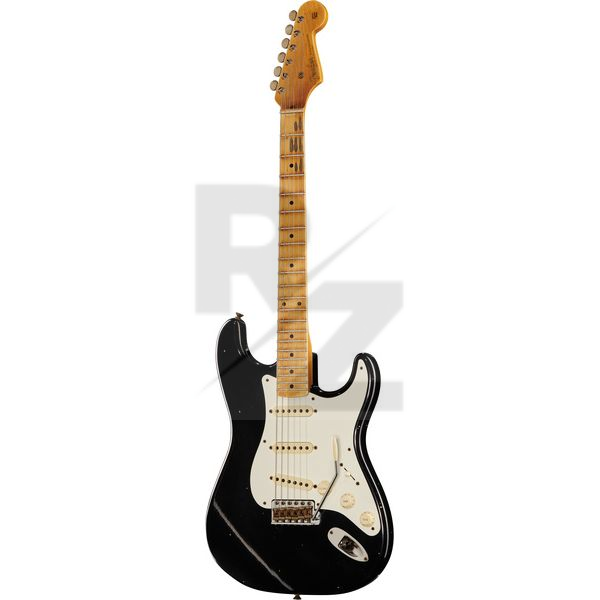 Fender 55 Strat BLK Journeyman Relic Image Fender 55 Strat BLK Journeyman Relic