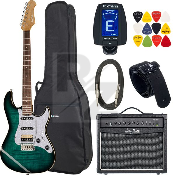 Image Harley Benton ST-Modern HSS FBLB Set