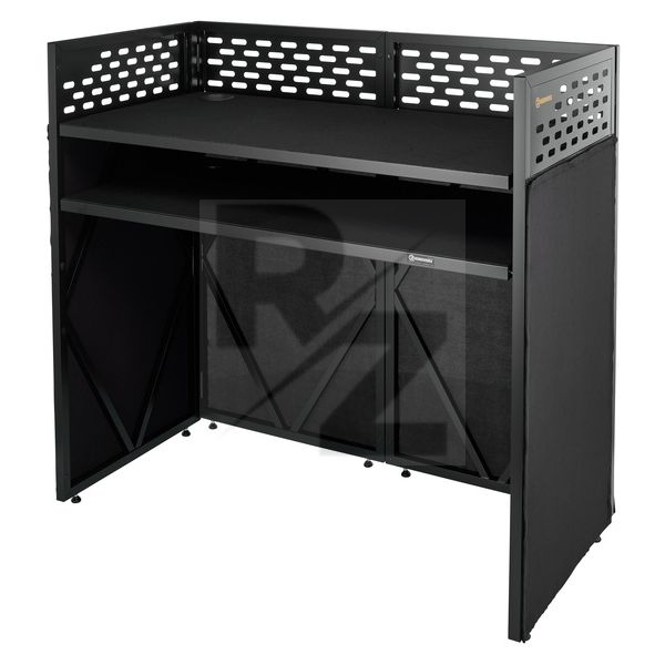 Image Roadworx DJ Table ALU Black Shelf