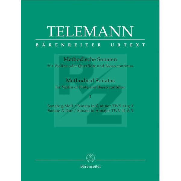 Image Bärenreiter Telemann Methodische Sonaten