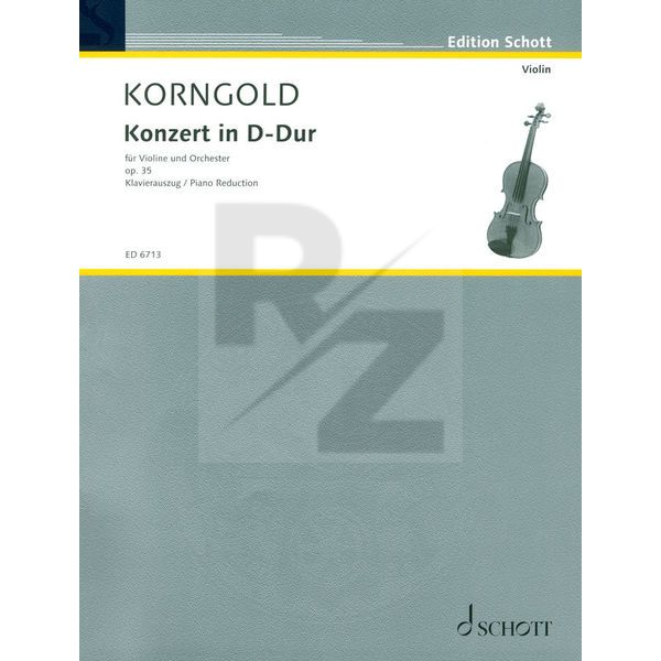 Image Schott Korngold Concert D-Dur op. 35