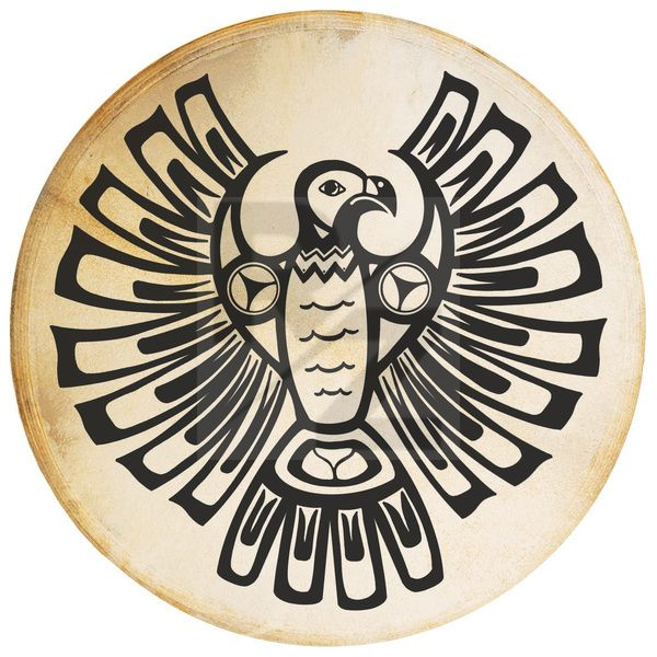 Image Terre Shaman Drum Thunderbird 60cm