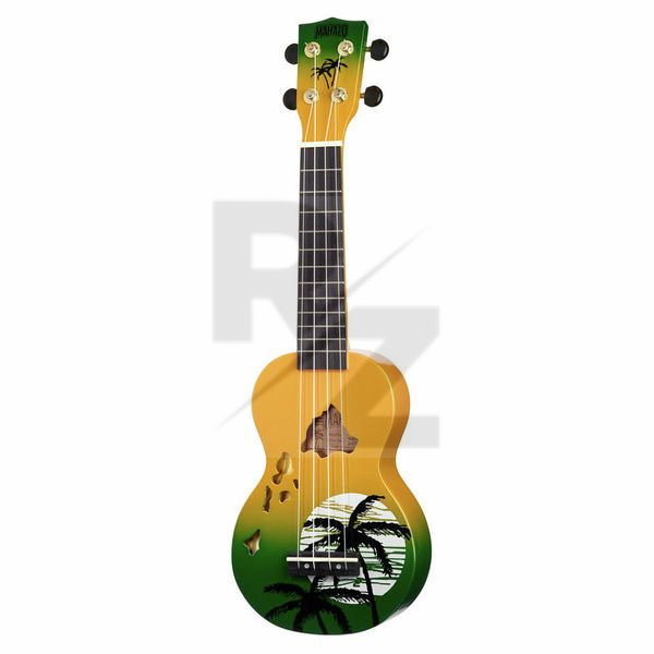 Image Mahalo Hawaii Green Ukulele