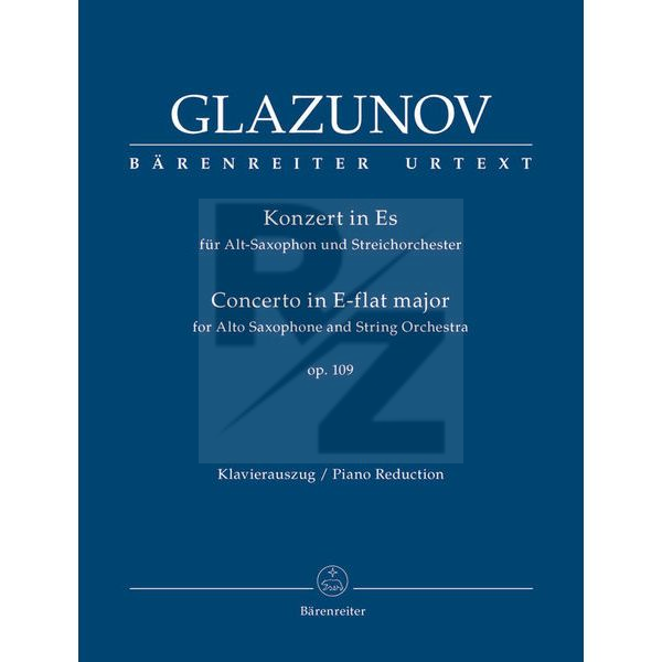 Image Bärenreiter Glasunow Konzert Es-Dur