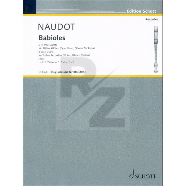 Image Schott Naudot Babioles op.10