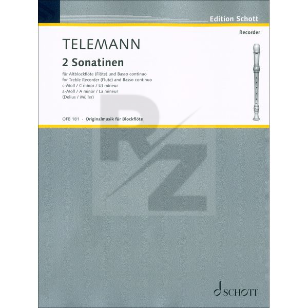 Image Schott Telemann 2 Sonatinen