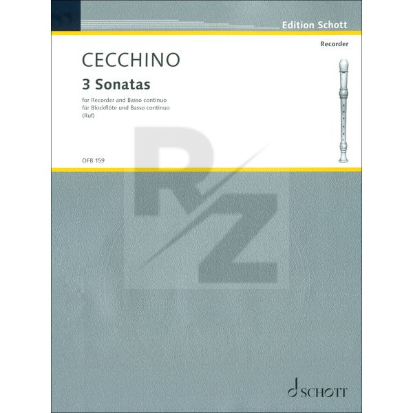 Image Schott Cecchino 3 Sonaten