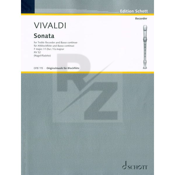 Image Schott Vivaldi Sonata F-Dur
