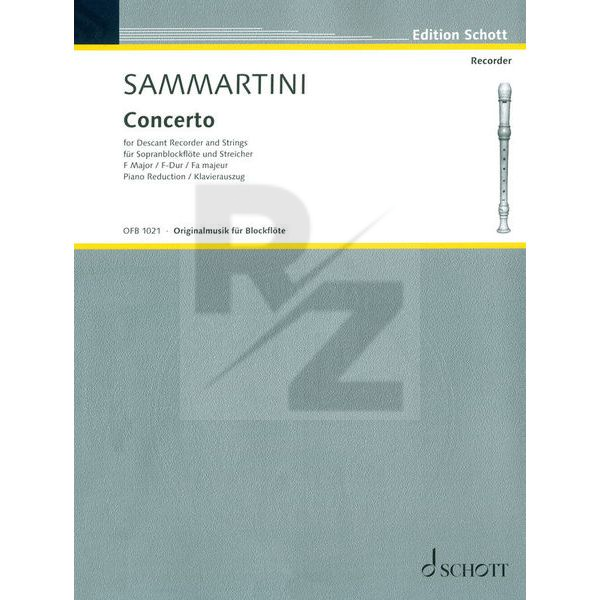 Image Schott Sammartini Concerto F-Dur