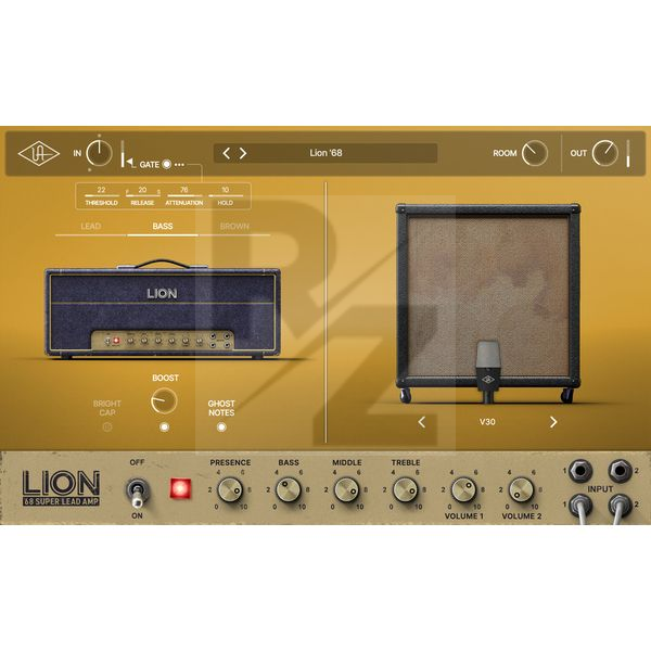Universal Audio Lion '68 Super Lead Amp Image Universal Audio Lion '68 Super Lead Amp