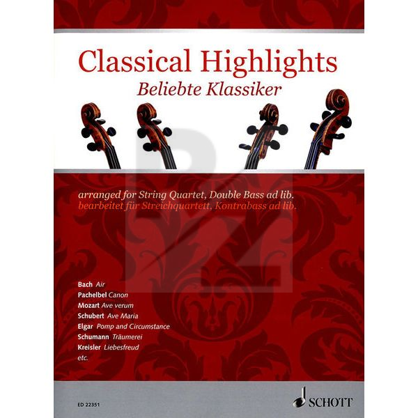 Image Schott Classical Highlights Quartet