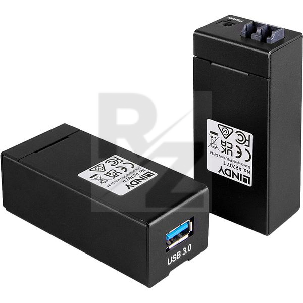 Lindy 200m Fibre Optic USB Extender Image Lindy 200m Fibre Optic USB Extender