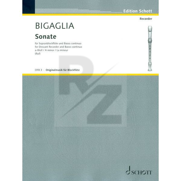 Image Schott Bigaglia Sonate a-moll